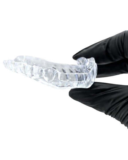 Premium night guard on dental model